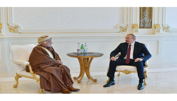 Президент Ильхам Алиев принял делегацию во главе с председателем Государственного совета Омана