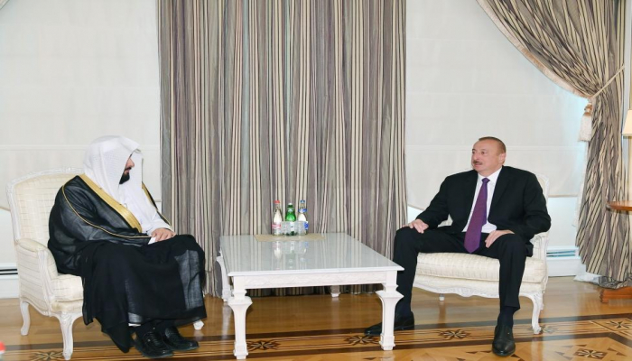 Президент Ильхам Алиев принял министра юстиции Саудовской Аравии