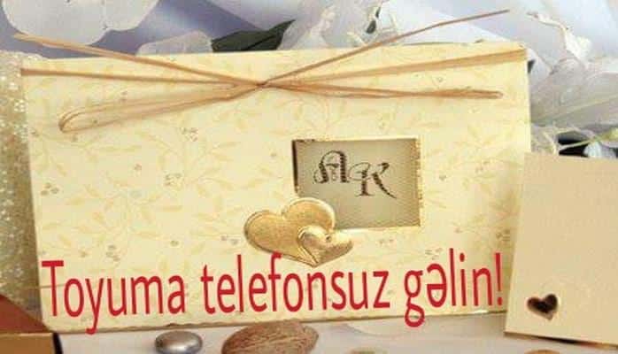 “Toyuma telefonsuz gəlin” – Toy dəvətnaməsi