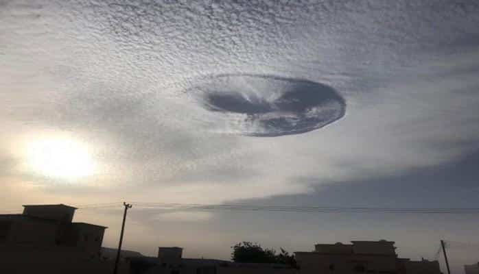 Жители ОАЭ в небе наблюдали необычное атмосферное явление