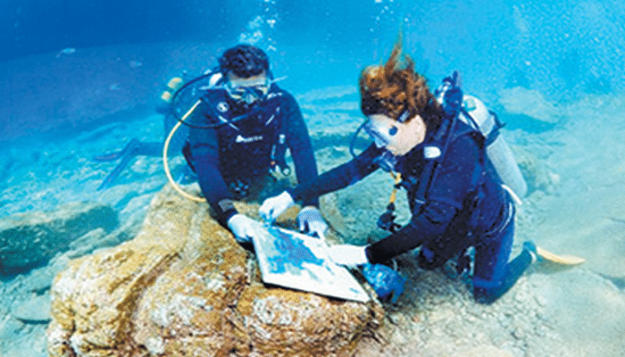 Sualtı rəsm sərgisində iştirak edən ilk azərbaycanlı qadın rəssam