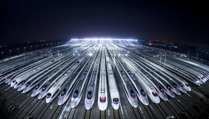 Çində dəmir yolu ilə sərnişin daşınmasında rekord qeydə alınıb