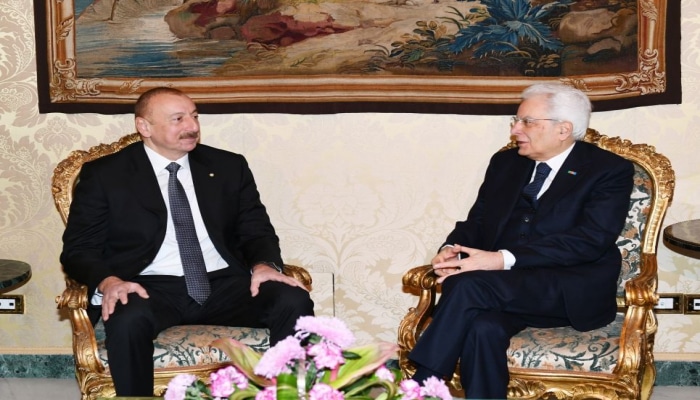 Состоялась встреча Президентов Азербайджана и Италии один на один
