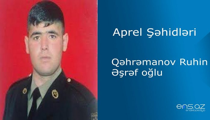 Ruhin Qəhrəmanov Əşrəf oğlu