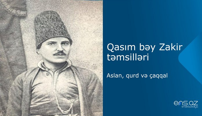 Qasım bəy Zakir - Aslan, qurd və çaqqal