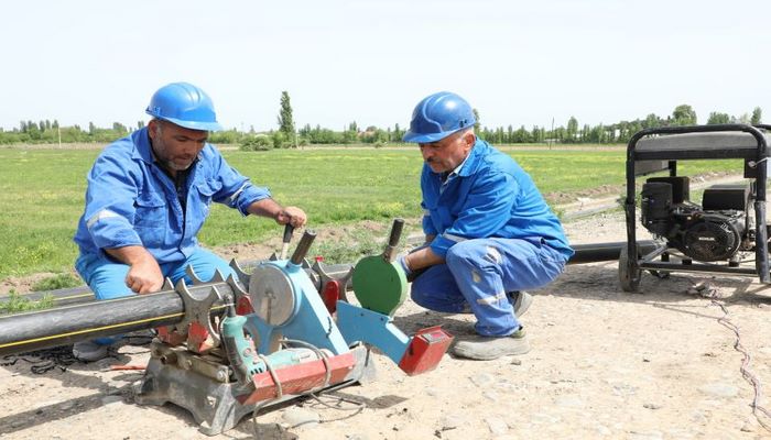 Gəncə şəhərində və Samux rayonunda yenilənən köhnə qaz xətləri