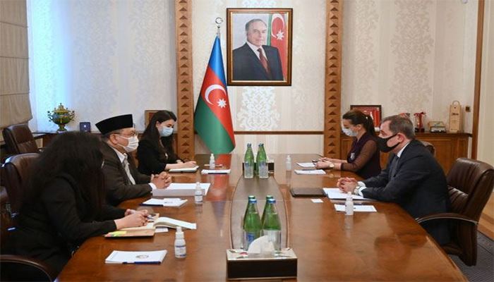 Глава МИД Азербайджана принял посла Индонезии в связи с завершением его дипмиссии (ФОТО)