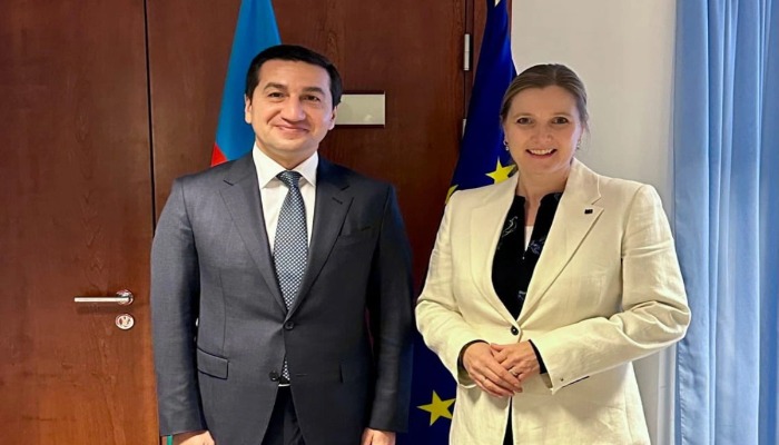 Hikmət Hacıyev Aİ-nin Siyasi və Təhlükəsizlik Komitəsinin üzvləri ilə görüşüb