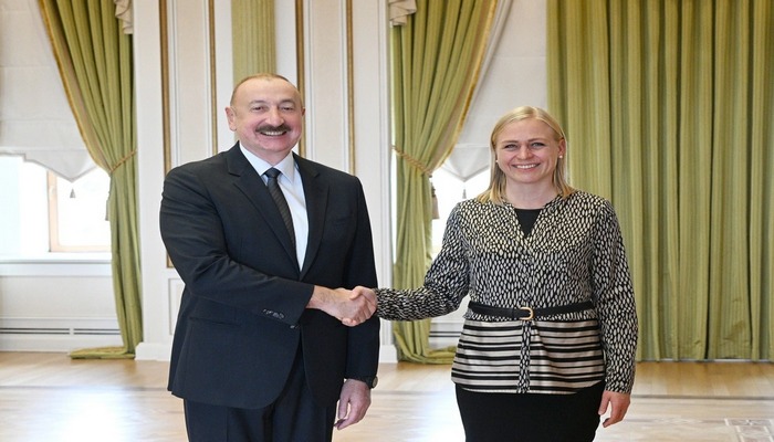 İlham Əliyev ATƏT-in fəaliyyətdə olan sədrinin başçılıq etdiyi nümayəndə heyətini qəbul edib