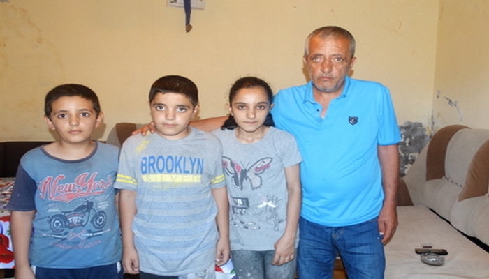 Инвалид Карабахской войны и трое его детей просят помощи у Минсоцтруда
