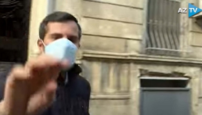 İran səfirliyi qarşısında GƏRGİNLİK