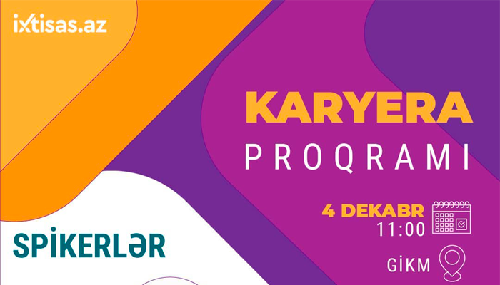 İxtisas.az və Gənclərin İnkişaf və Karyera Mərkəzi ilə birlikdə “Karyera proqramı” layihəsi həyata keçiriləcək