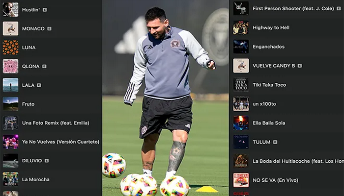 Messi matçdan əvvəl bu mahnıları dinləyir