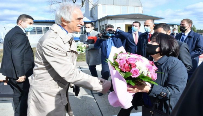 Sahibə Qafarova Rusiyaya səfər edib