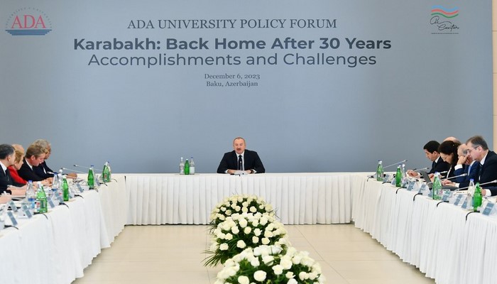 Prezident İlham Əliyev Qarabağa qayıdışla bağlı beynəlxalq forumda iştirak edir