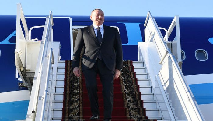 Prezident İlham Əliyev Qazaxıstana səfərə gedib