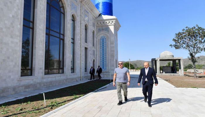 Prezident: “Zəngilan məscidinin inşası yekunlaşır”