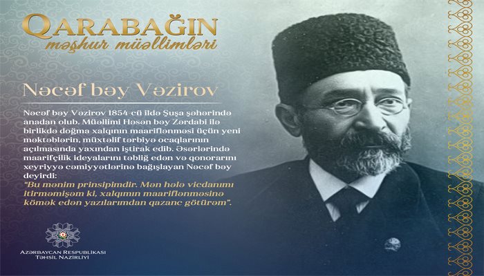 "Qarabağın məşhur müəllimləri" - Nəcəf bəy Vəzirov