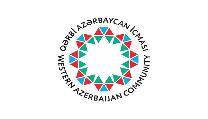 Qərbi Azərbaycan İcması erməni siyasətçinin əsassız açıqlamaları ilə bağlı bəyanat yayıb