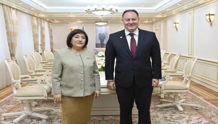 Sahibə Qafarova Şimali Kipr Türk Cümhuriyyəti Məclisinin sədri ilə GÖRÜŞDÜ