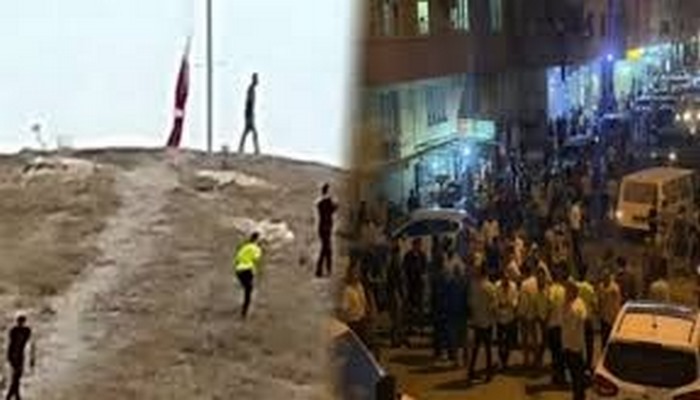 Şanlıurfa'da Türk bayrağını indirmeye çalışan kişi tutuklandı