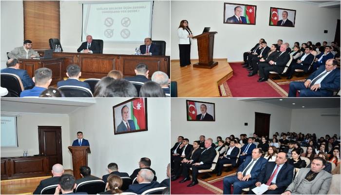 SDU-da “Sağlam gələcək üçün zərərli vərdişlərə yox deyək” adlı maarifləndirici tədbir keçirildi