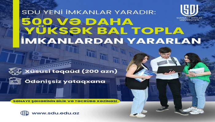 SDU yeni təkliflərlə qarşınızdadır