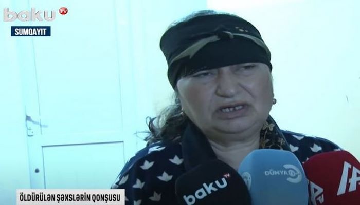Sumqayıtda qətlə yetirilən ər-arvadın qonşusu: “Səs eşitdik, gələndə artıq gec idi”
