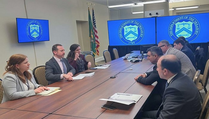 Taleh Kazımov ABŞ Xəzinədarlıq Departamenti ilə maliyyə sabitliyini müzakirə edib