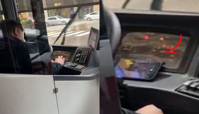 “TikTok”a baxan sürücü avtobusdakı sərnişinlərin həyatını təhlükəyə atdı - ANBAAN VİDEO