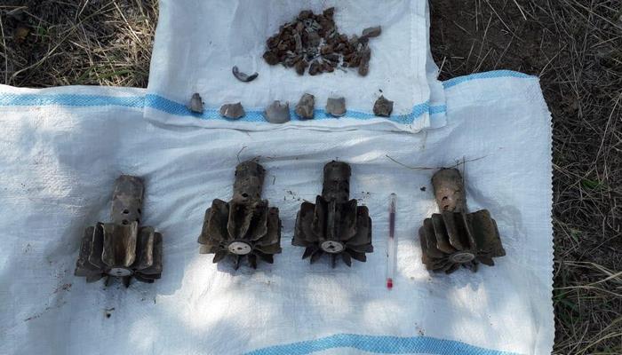 Tovuzda ermənilərin atdığı mərminin hissələri aşkarlandı