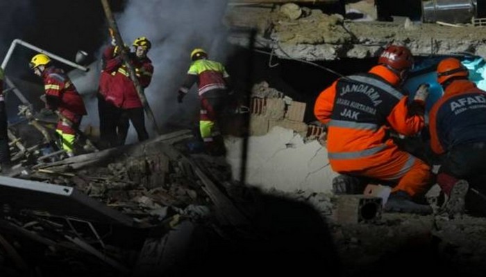 Türkiyədə çökən binanın dağıntıları altından bir nəfərin cəsədi tapılıb