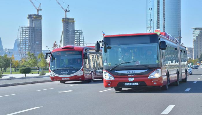 В выходные в некоторых регионах Азербайджана не будет работать общественный транспорт