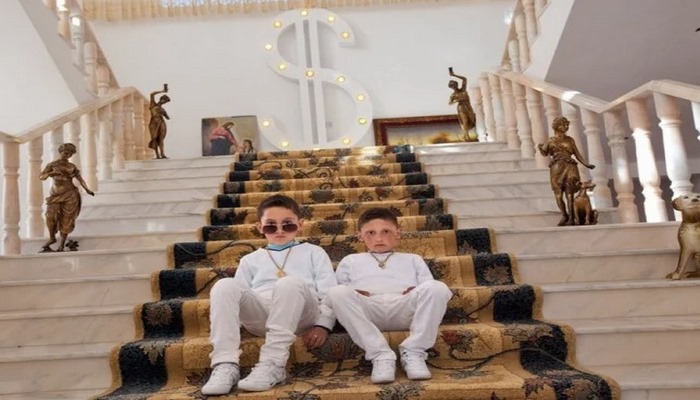 Varlı  qaraçıların uşaqları necə evlərdə yaşayırlar: qızıl, mərmər, divarda dollarlar