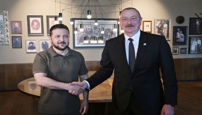 Volodimir Zelenski Prezident İlham Əliyevə təşəkkür edib -
