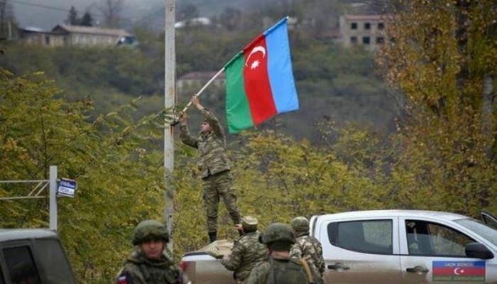 Xocalıda Azərbaycan bayrağı qaldırıldı - Video