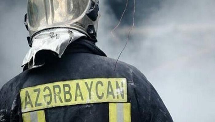 Yasamalda yaşayış binasında yanğın baş verdi